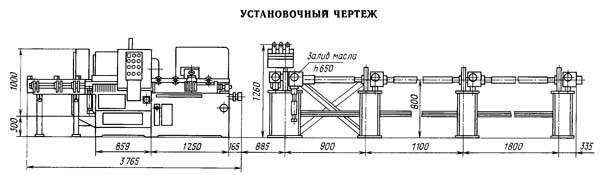 8Г663 Настановне креслення отрезного верстата